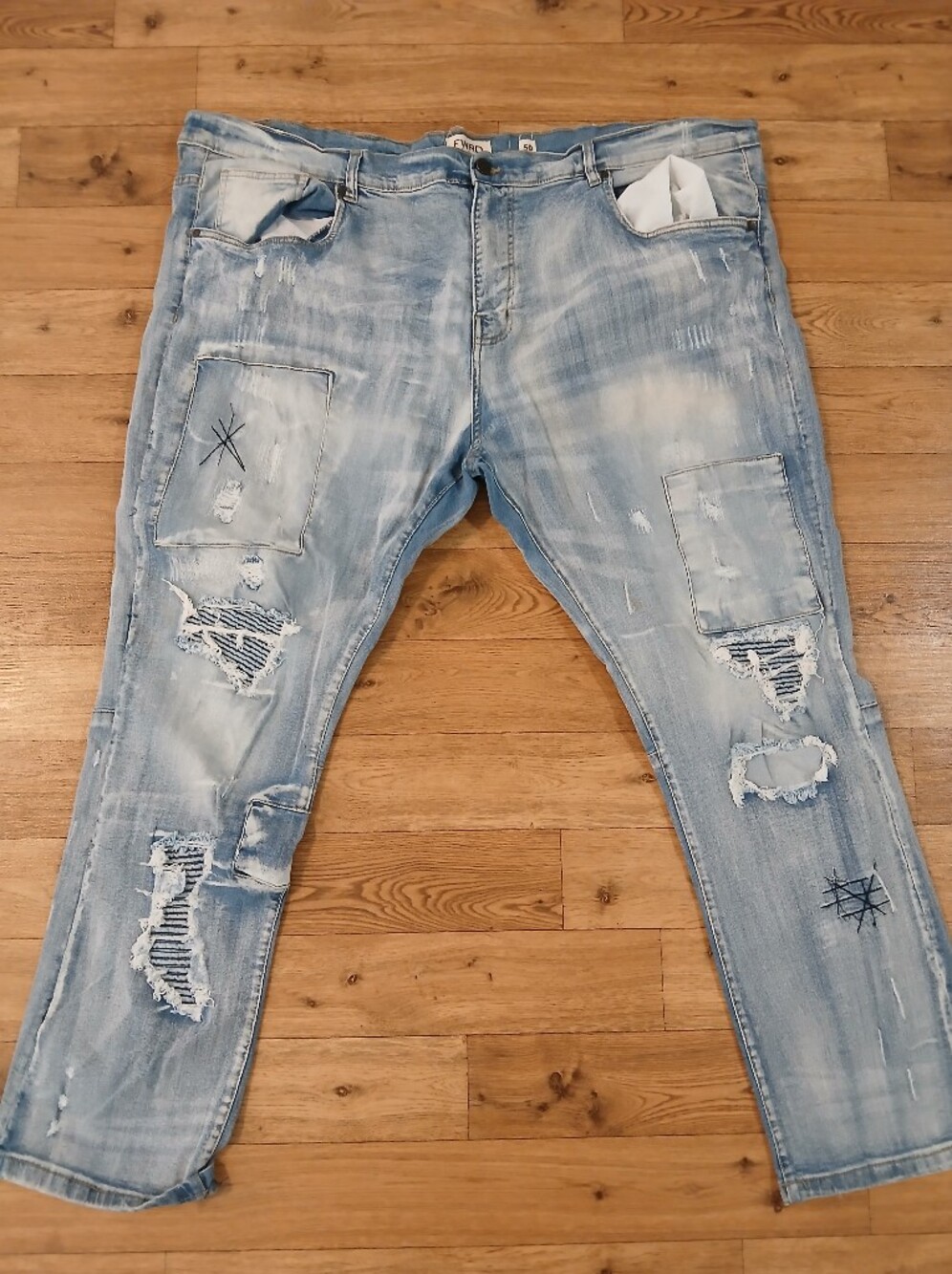 FWRD Light Wash Distressed Men’s Jeans